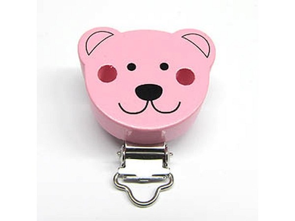 Nuggiclip Bottsa Holzclip, Bär