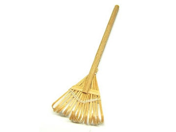 Miniatur Garten Laubrechen Holz 3x11cm