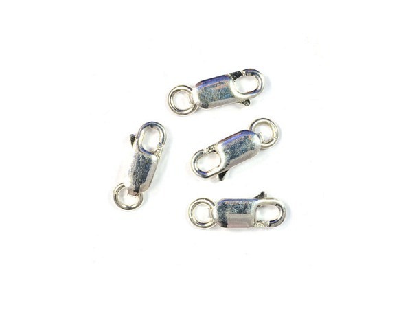 Verschlüsse 925silber Flachkarabiner 15mm
