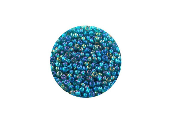 Rocailles Pracht Perlen 2,6mm perdiot rainbow