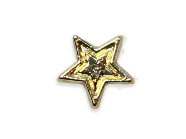 Metallperlen Pracht Stern gold