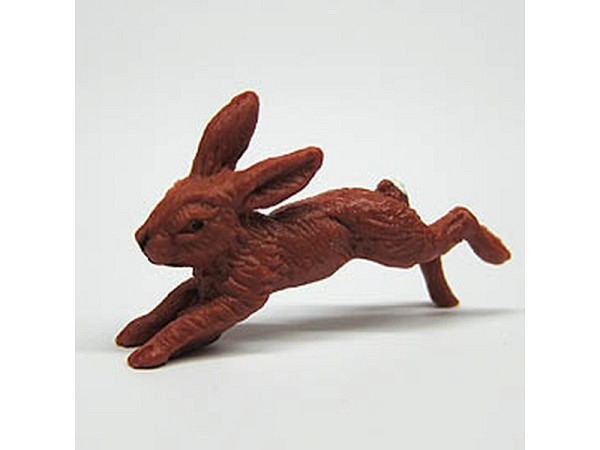 Miniatur Tierfiguren Hase springend