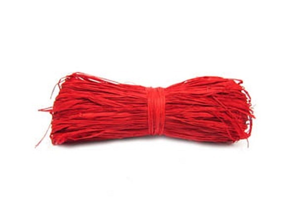 Bast Pracht Raffiabast 50g matt rot