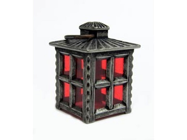 Miniatur Lampe Laterne Zinn-Laterne 2x3cm ohne Licht