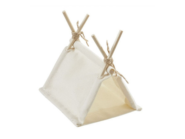 Miniatur Garten Zelt 10x8x8cm beige