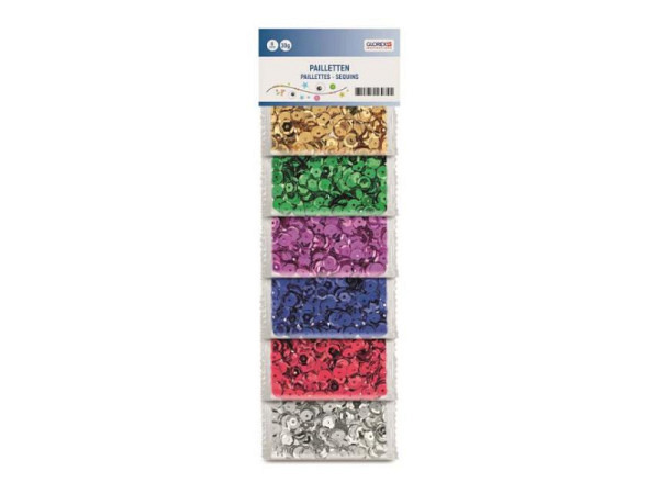 Schüsselpailletten Glorex Pailletten Mix