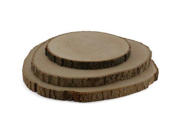 Holzscheibe Ruff Rindenbrett, rund