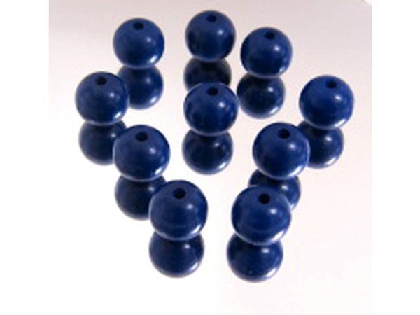 Holzperlen Bottsa Perlen blau
