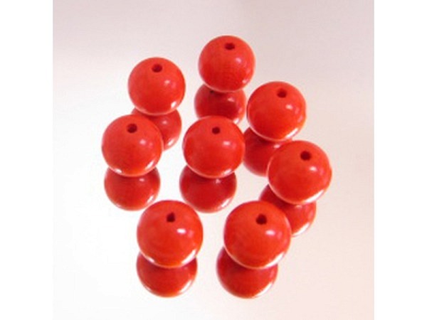 Holzperlen Bottsa Perlen orange