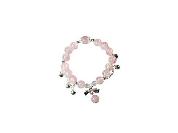 Armband Pracht Glasperlen Schleife Rosa