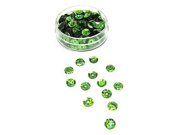 Schüsselpailletten Bottsa Schüsselpailletten 6mm Hologramm hellgrün