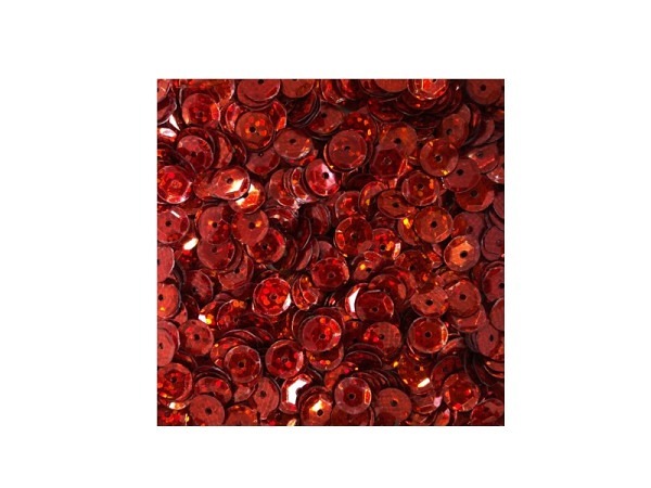 Schüsselpailletten Bottsa Schüsselpailletten 6mm Hologramm rot