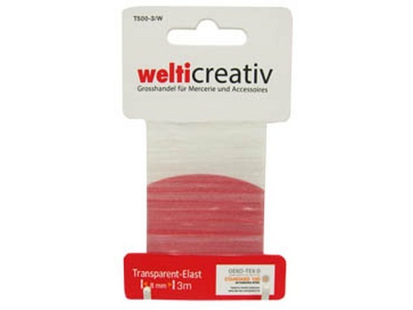Gummifaden Welti Transparent-Elast 8mm