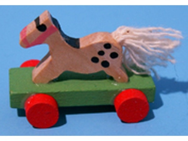 Miniatur Tierfiguren Rössli Holz 30mm