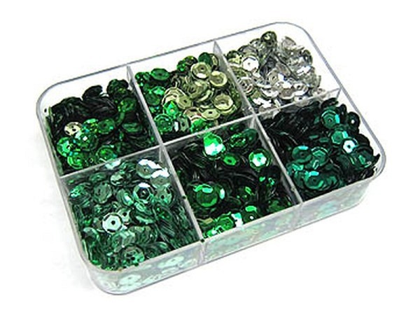 Pailletten Pracht Pailletten-Set Fächerbox