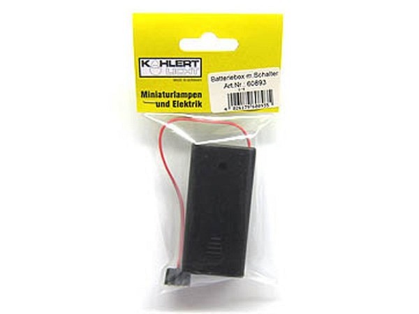 Miniatur Beleuchtung Batteriebox für 1 Anschluss für 2 AA