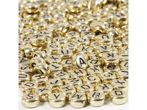 Buchstabenperlen Creativ Company, Metallrondell