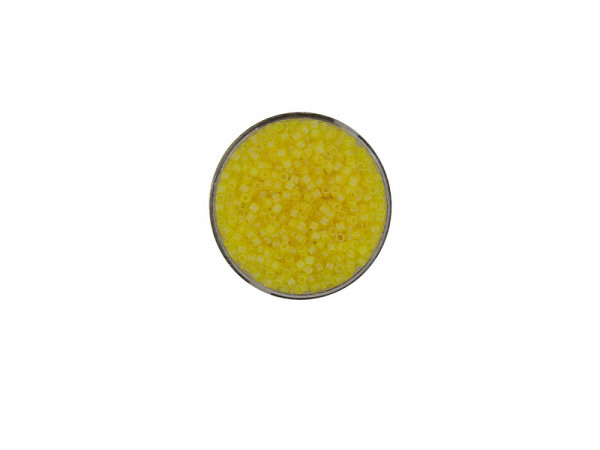 Rocailles Pracht Delica Beads 2mm pearl yellow