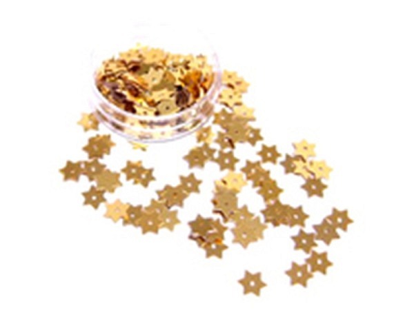 Sternpailletten Bottsa Motivpailletten 8mm metallic gold