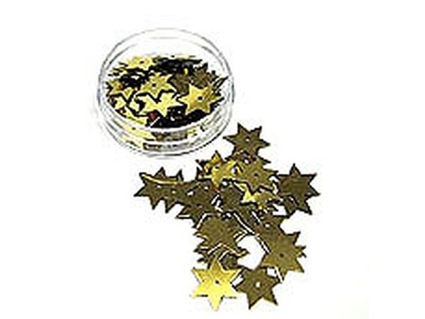 Sternpailletten Bottsa Motivpailletten 15mm metallic gold