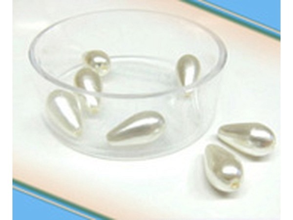 Glasperlen Pracht Wachstropfen 12x7mm