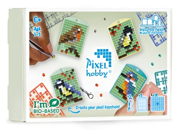 Pixels Bastelpeter Pixel-Set Vögel