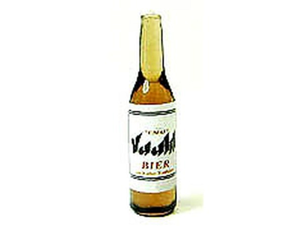 Miniatur Lebensmittel Bierflasche 25mm 