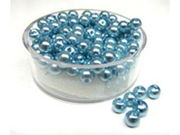 Glaswachsperlen Pracht Renaissance eisblau 4mm