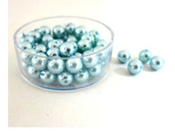 Glaswachsperlen Pracht Renaissance eisblau 6mm