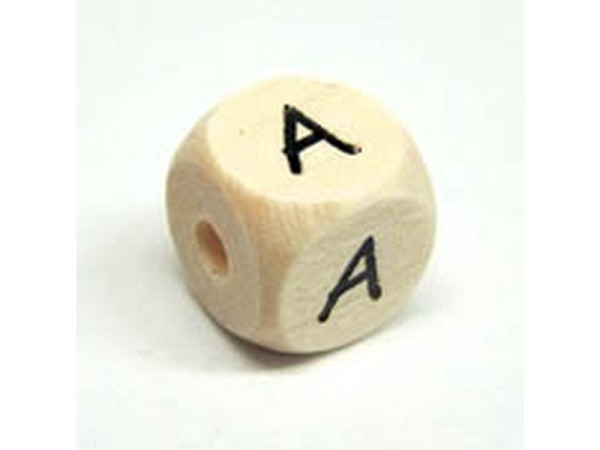 Buchstabenperlen Bottsa, Holzwürfel Buchstabe