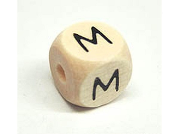 Buchstabenperlen Bottsa, Holzwürfel Buchstabe