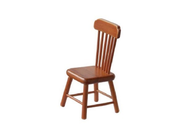 Miniatur Möbel Stuhl 4x8cm braun