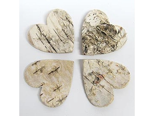 Holz Rasp Birkenrindenherzen