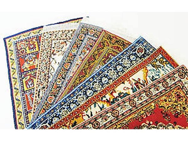 Miniatur Deko Teppich 80x130mm assortiert