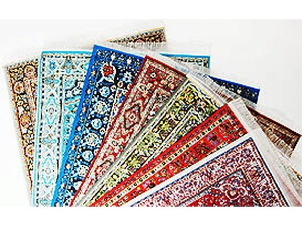 Miniatur Deko Teppich 150x230mm assortiert