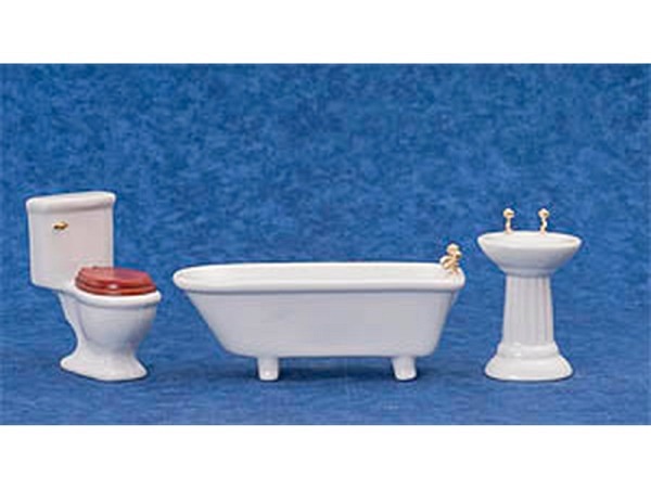 Miniatur Badezimmer Badezimmerset weiss