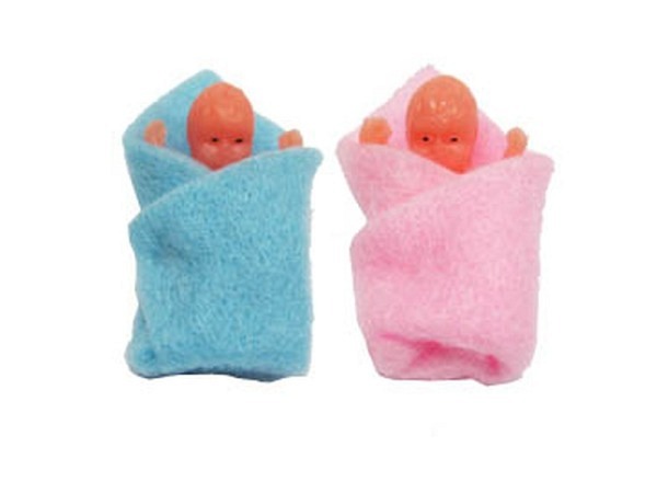 Miniatur Baby Baby eingewickelt