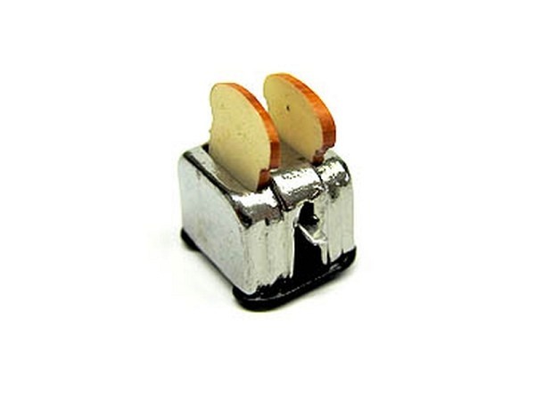 Miniatur Küche Toaster mit Toast Grösse 1:12