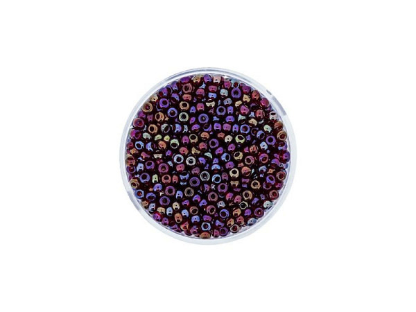 Rocailles Pracht Perlen 2,6mm lila rainbow