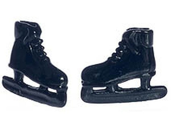 Miniatur Accessoires Schlittschuh miniatur schwarz/weiss assortiert