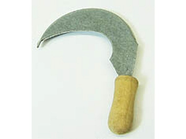 Miniatur Garten Sichel Holz/Metall 40x30mm