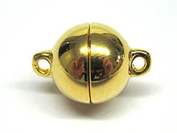 Verschlüsse Trix Mix Magnetkugel 925 vergoldet glänzend 12mm