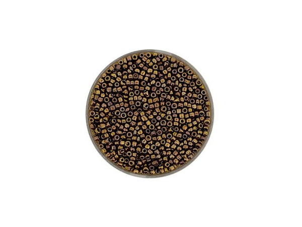 Rocailles Pracht Delica Beads 2mm light bronze