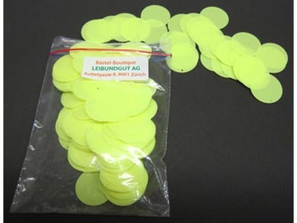 Pailletten Brody Trims Pailletten rund 24mm neon..