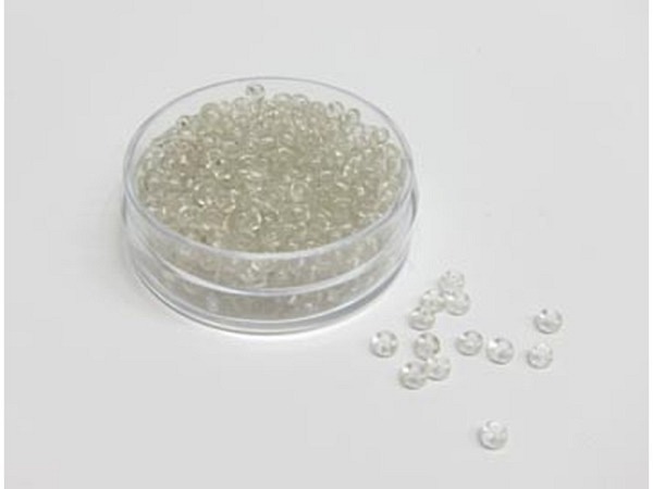 Glasperlen Hudsons Bay Glasperlen 2,2-3mm weiss transparent
