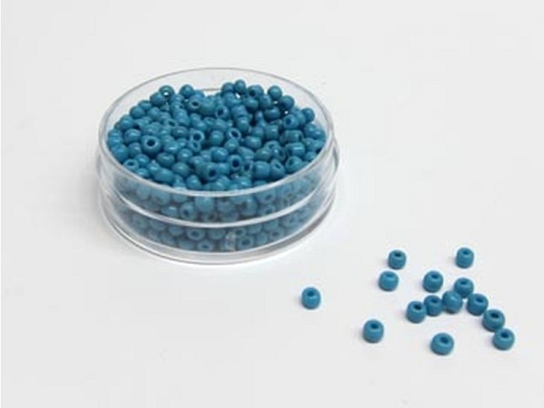 Glasperlen Hudsons Bay Glasperlen 2,2-3mm türkisblau satt