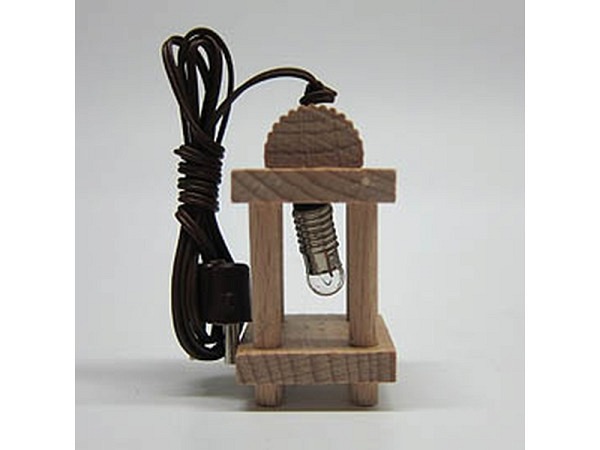 Miniatur Lampe Laterne Holz 35x23mm 3.5V