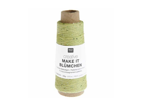 Faden Rico Design Garn make it Blümchen olive