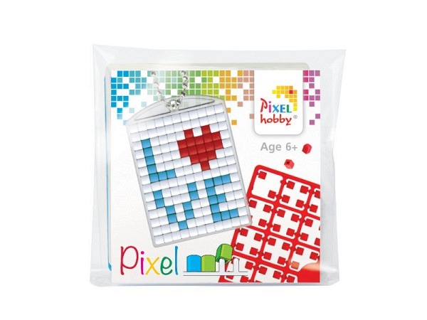 Pixels Bastelpeter Pixel-Set Anhänger Love