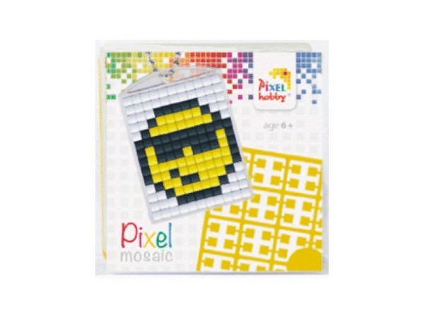 Pixels Bastelpeter Pixel-Set Anhänger Smily